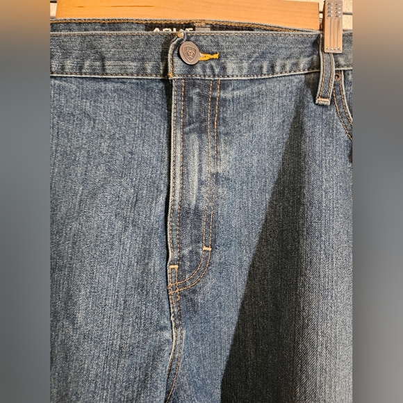 Ariat M4 Rebar Men's Blue Jeans - Picture 3 of 10